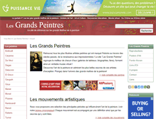 Tablet Screenshot of grandspeintres.com